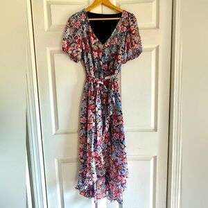 INC International Concepts Floral High Low Dress